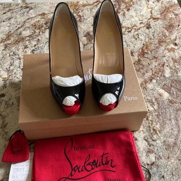 Christian Louboutin brand new shoes never worn. Size 7 shoe, Heel size 120 - Picture 4 of 5